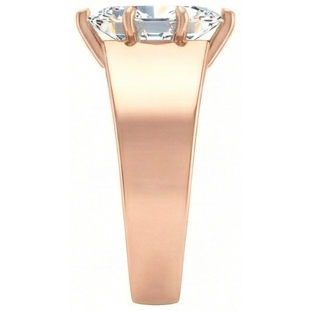 Anello Di Fidanzamento Con Vero Diamante Naturale Autentico ( non creato in laboratorio ) Marquise In Oro Rosa Da 2 Carati
