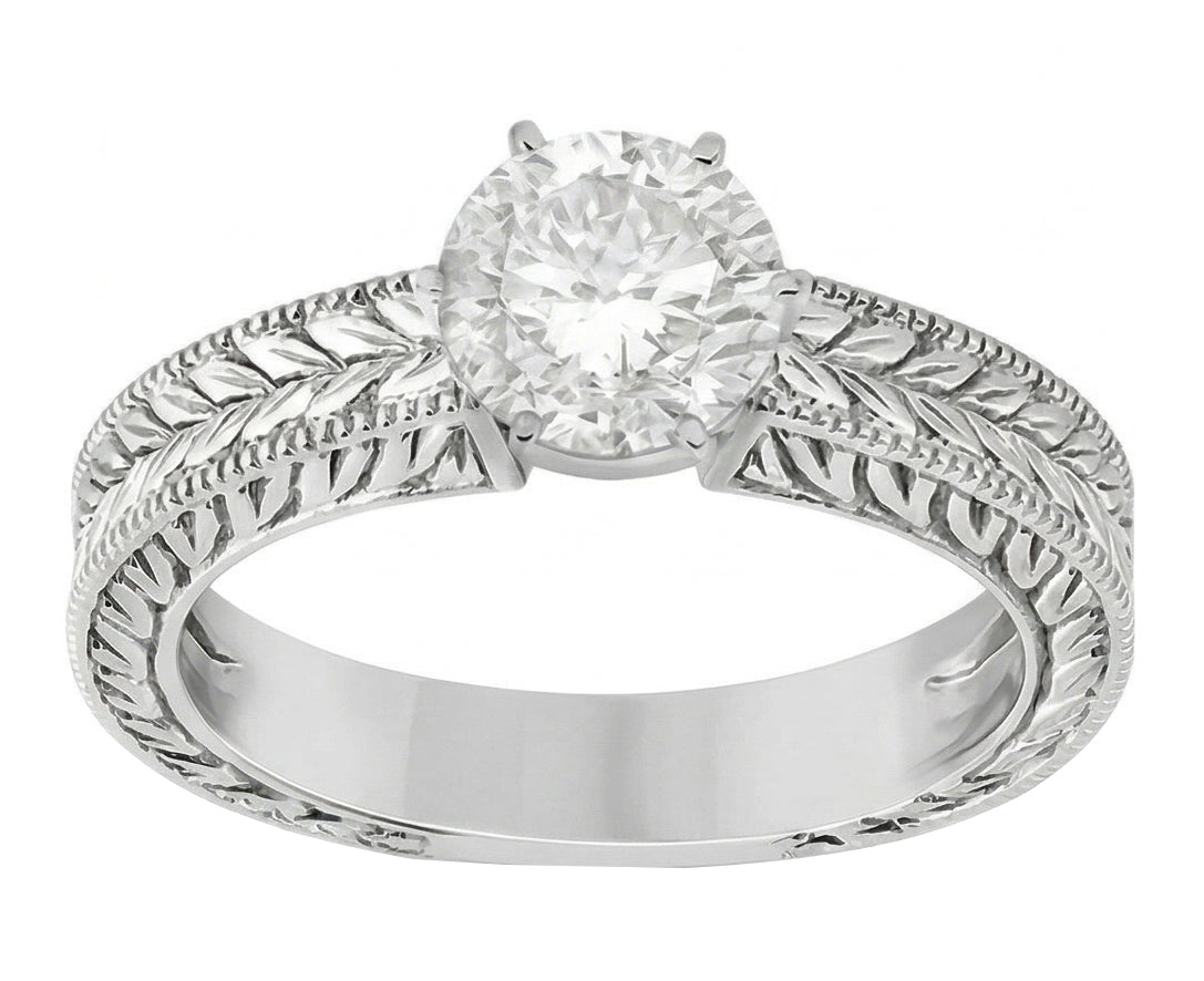 vero round diamante 2.50carati anello angolo laterale