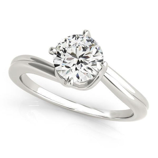 Anello Di Fidanzamento Con Vero Diamante Solitario Da 2.75 Carati In Oro Bianco