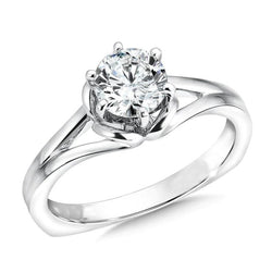 Anello Di Fidanzamento Con Vero Diamante Solitario Rotondo Da 1.75 Carati Da Donna