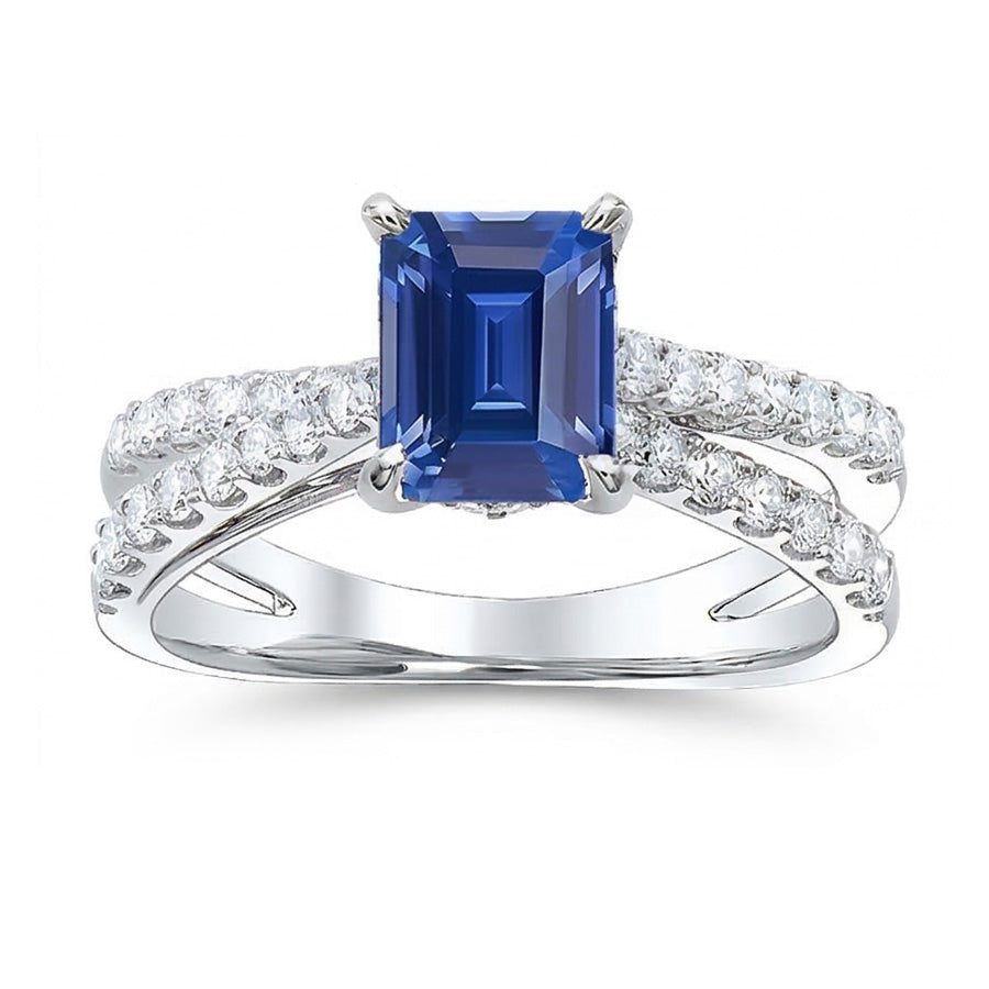 vero round diamante 3.50carati anello dettaglio ravvicinato