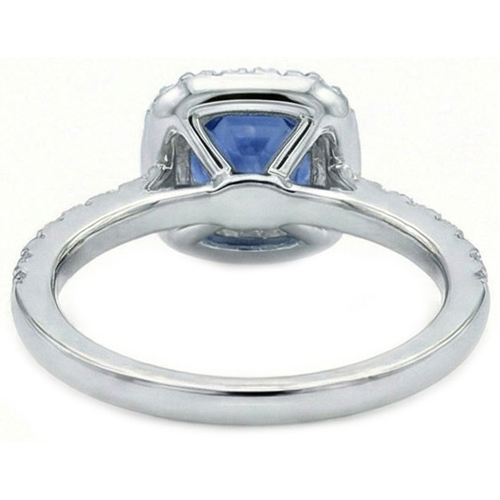 Anello Di Fidanzamento Con Zaffiro Blu