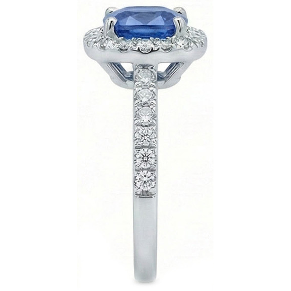 Anello Di Fidanzamento Con Zaffiro Blu