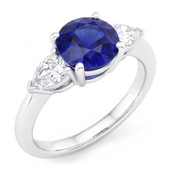 Anello Di Fidanzamento Con Zaffiro Da 2 Carati