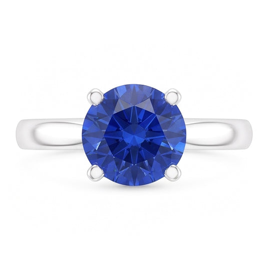 Anello Di Fidanzamento Con Zaffiro Da 2 Carati