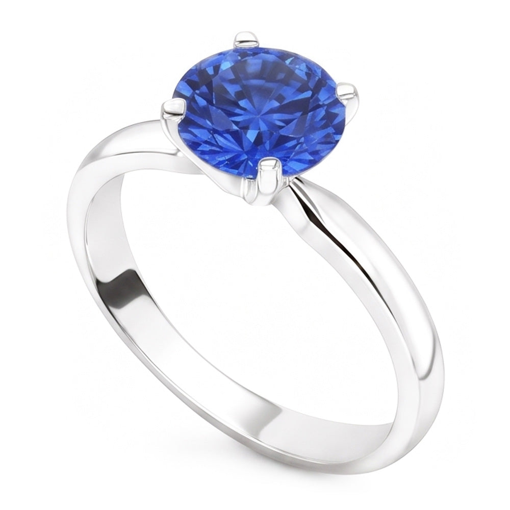 Anello Di Fidanzamento Con Zaffiro Da 2 Carati