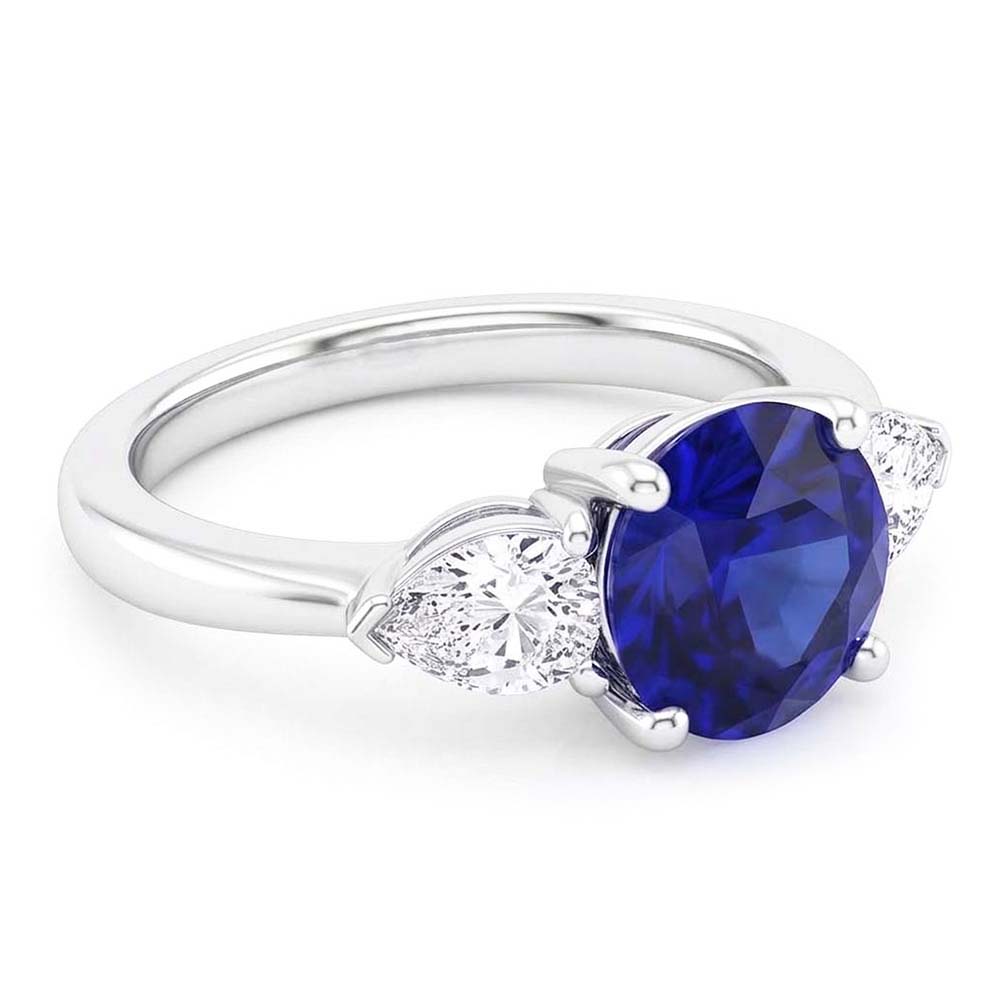 Anello Di Fidanzamento Con Zaffiro Da 2 Carati