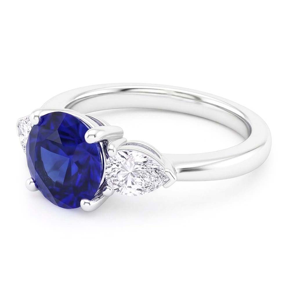 Anello Di Fidanzamento Con Zaffiro Da 2 Carati
