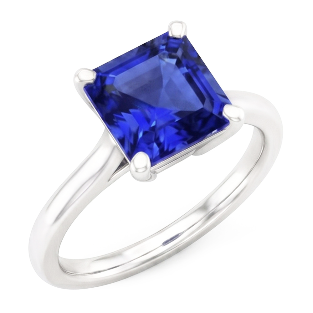 Anello Di Fidanzamento Con Zaffiro Da 3 Carati