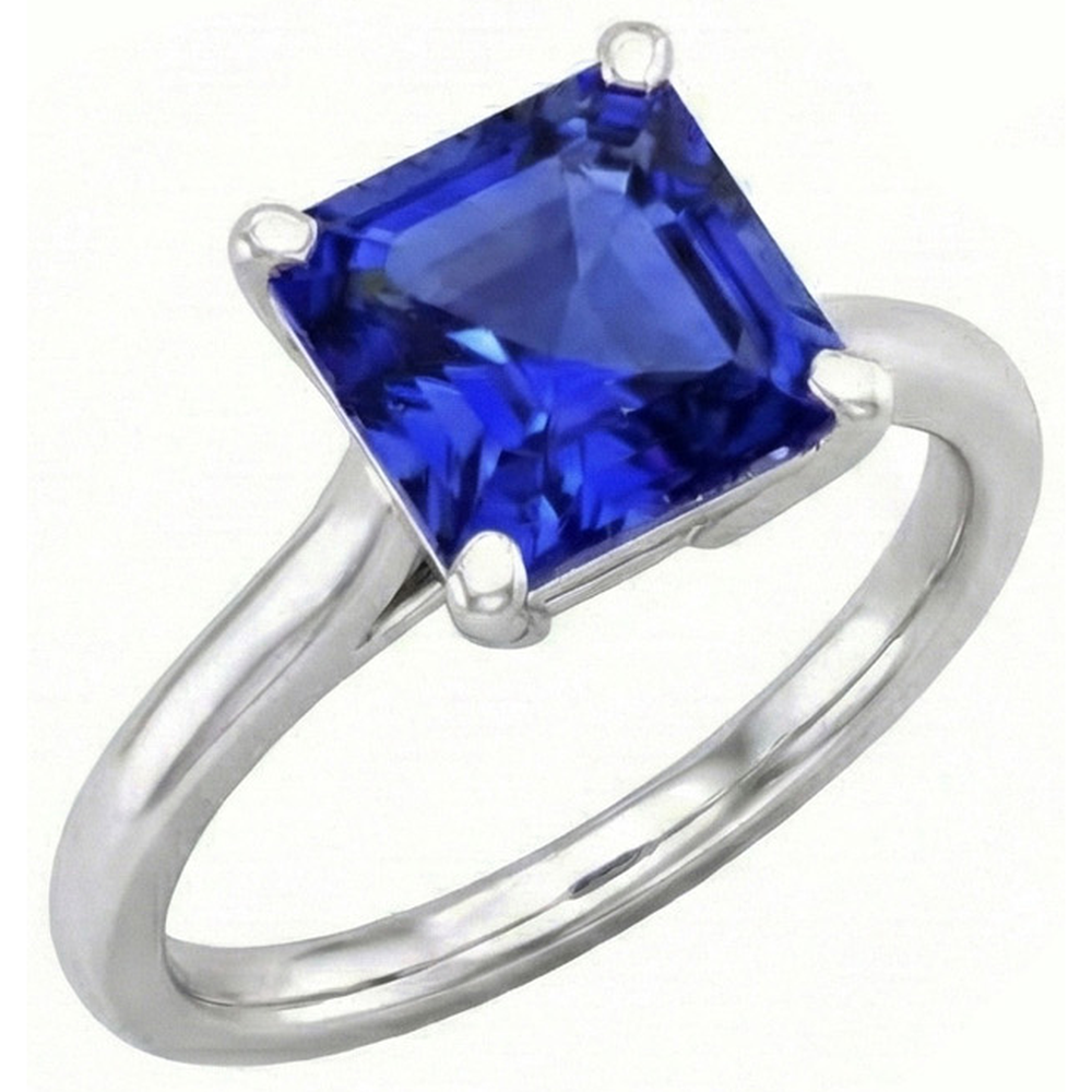 Anello Di Fidanzamento Con Zaffiro Da 3 Carati