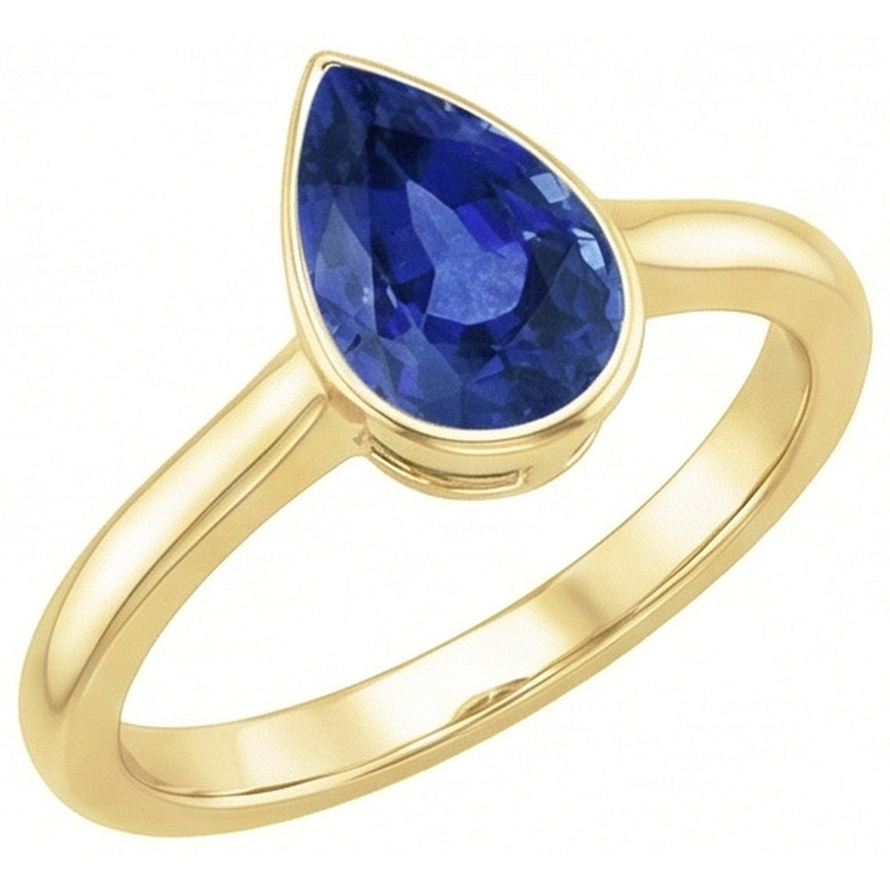 Anello Di Fidanzamento Con Zaffiro Da 3 Carati