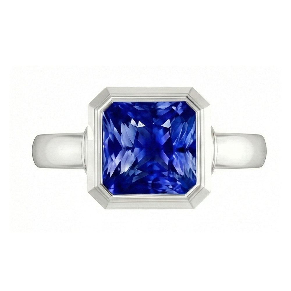 Anello Di Fidanzamento Con Zaffiro Da 3 Carati