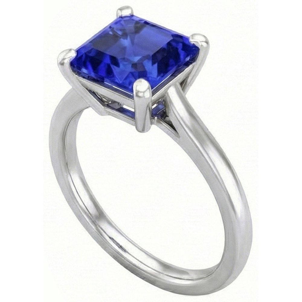 Anello Di Fidanzamento Con Zaffiro Da 3 Carati