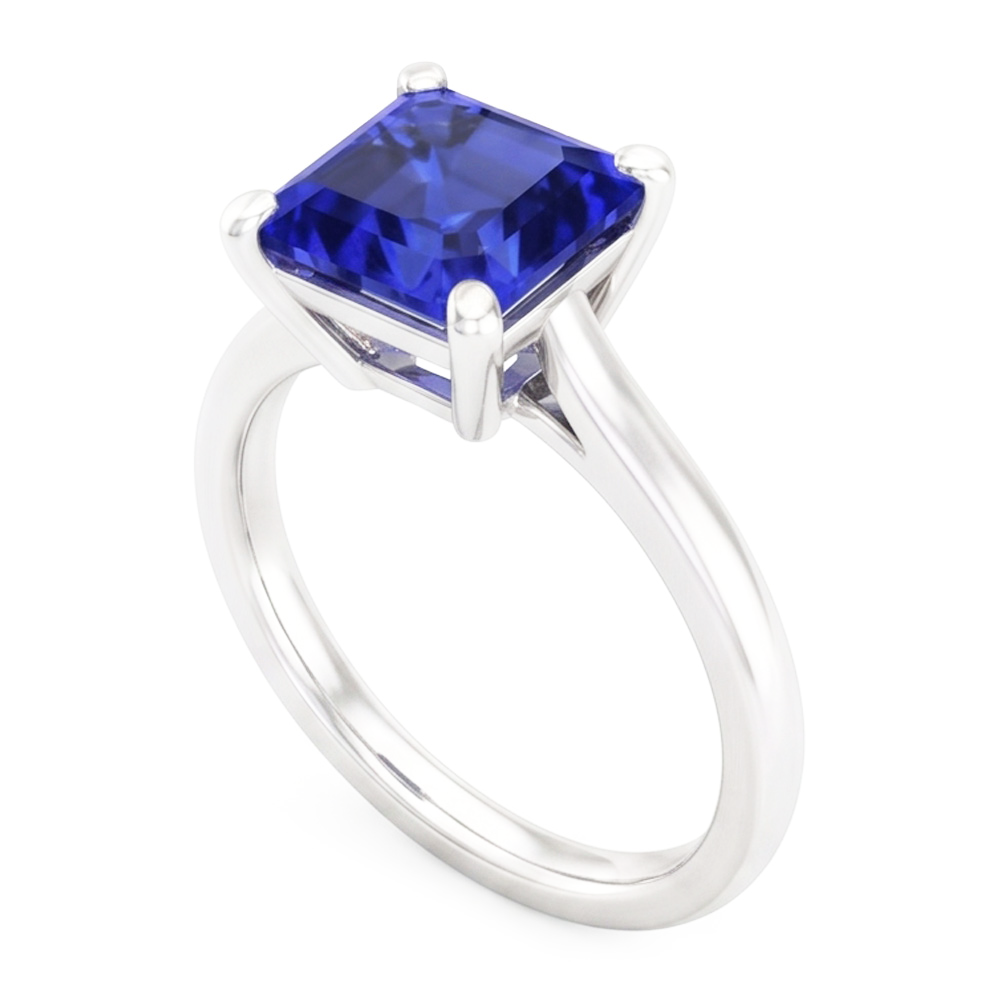 Anello Di Fidanzamento Con Zaffiro Da 3 Carati