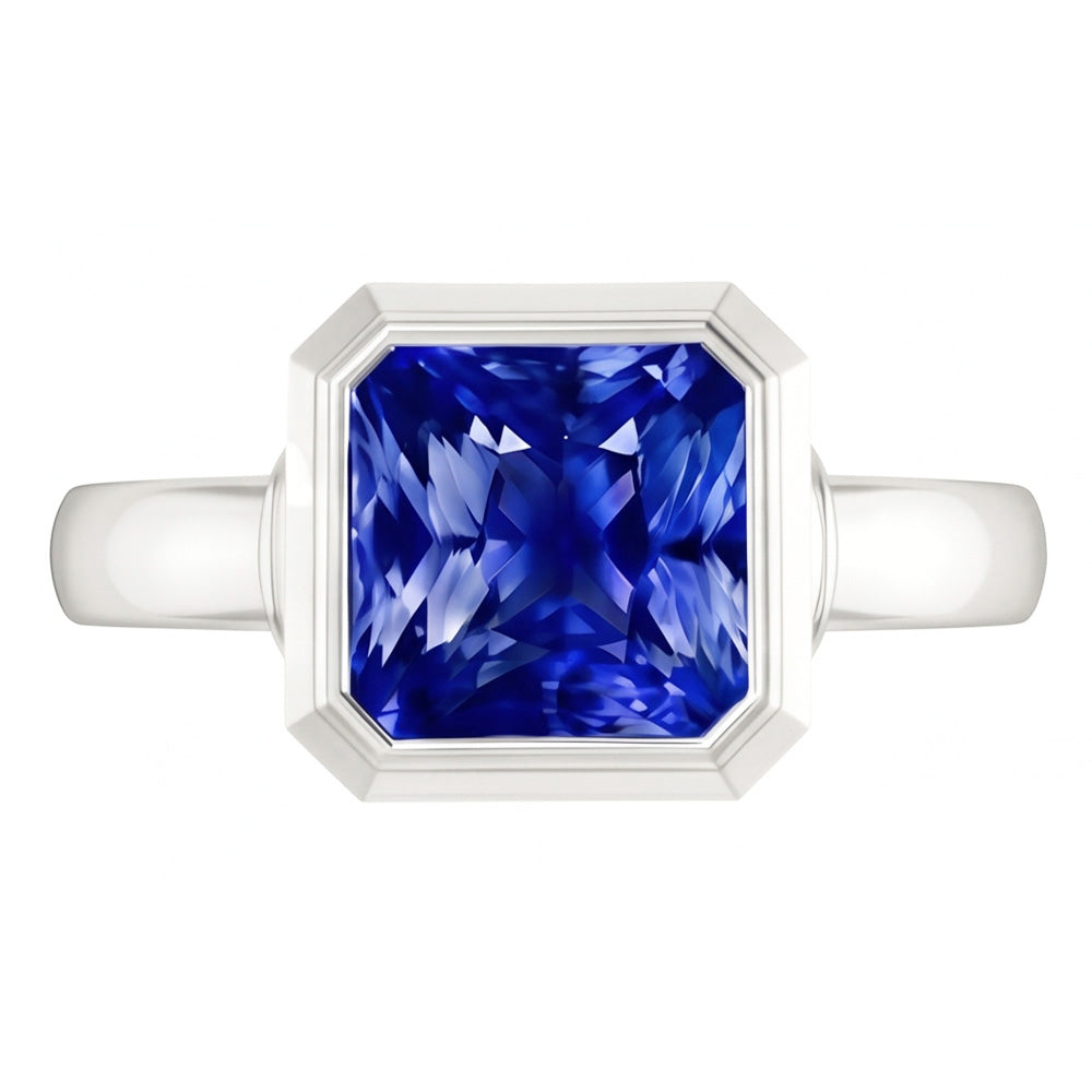 Anello Di Fidanzamento Con Zaffiro Da 3 Carati