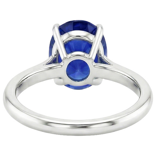 Anello Di Fidanzamento Con Zaffiro Da 4 Carati