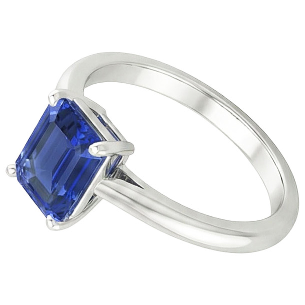 Anello Di Fidanzamento Con Zaffiro Da 4 Carati