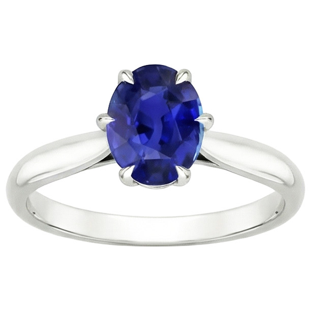 Anello Di Fidanzamento Con Zaffiro Da 4 Carati