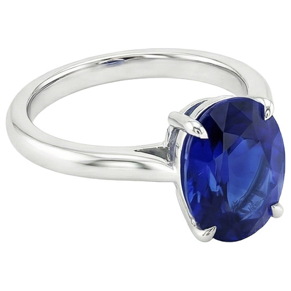 Anello Di Fidanzamento Con Zaffiro Da 4 Carati
