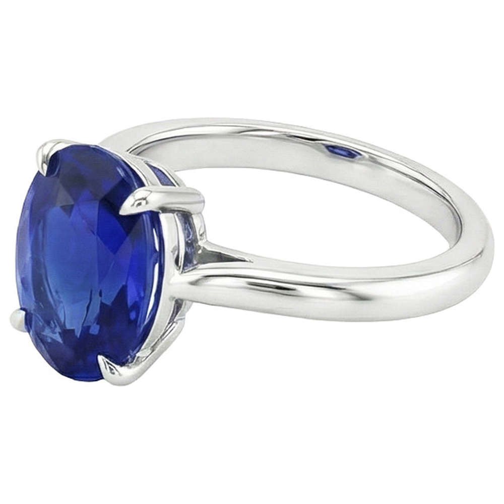 Anello Di Fidanzamento Con Zaffiro Da 4 Carati