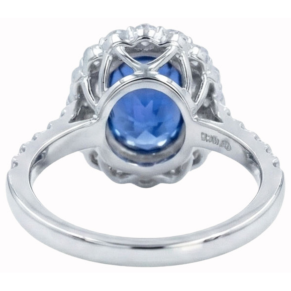 Anello Di Fidanzamento Con Zaffiro Da 6 Carati