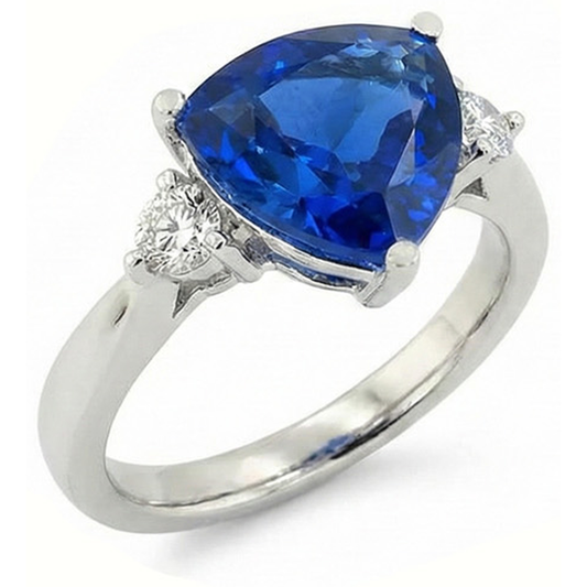 Anello Di Fidanzamento Con Zaffiro Da 6 Carati