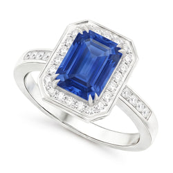 Anello Di Fidanzamento Con Zaffiro Da 6 Carati