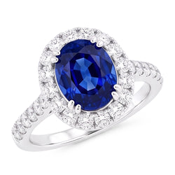Anello Di Fidanzamento Con Zaffiro Da 6 Carati