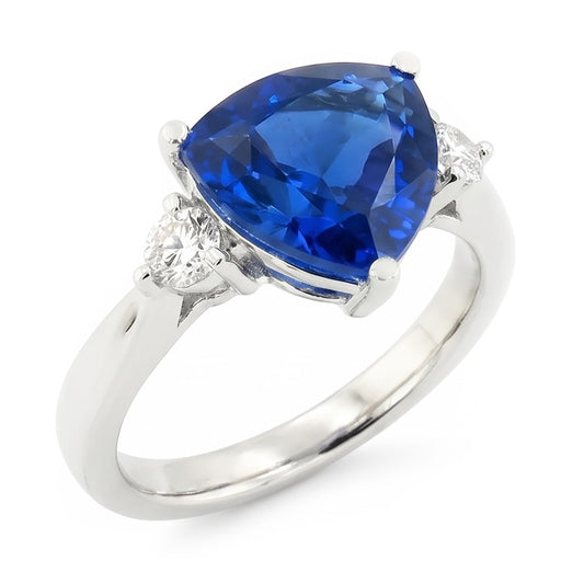 Anello Di Fidanzamento Con Zaffiro Da 6 Carati