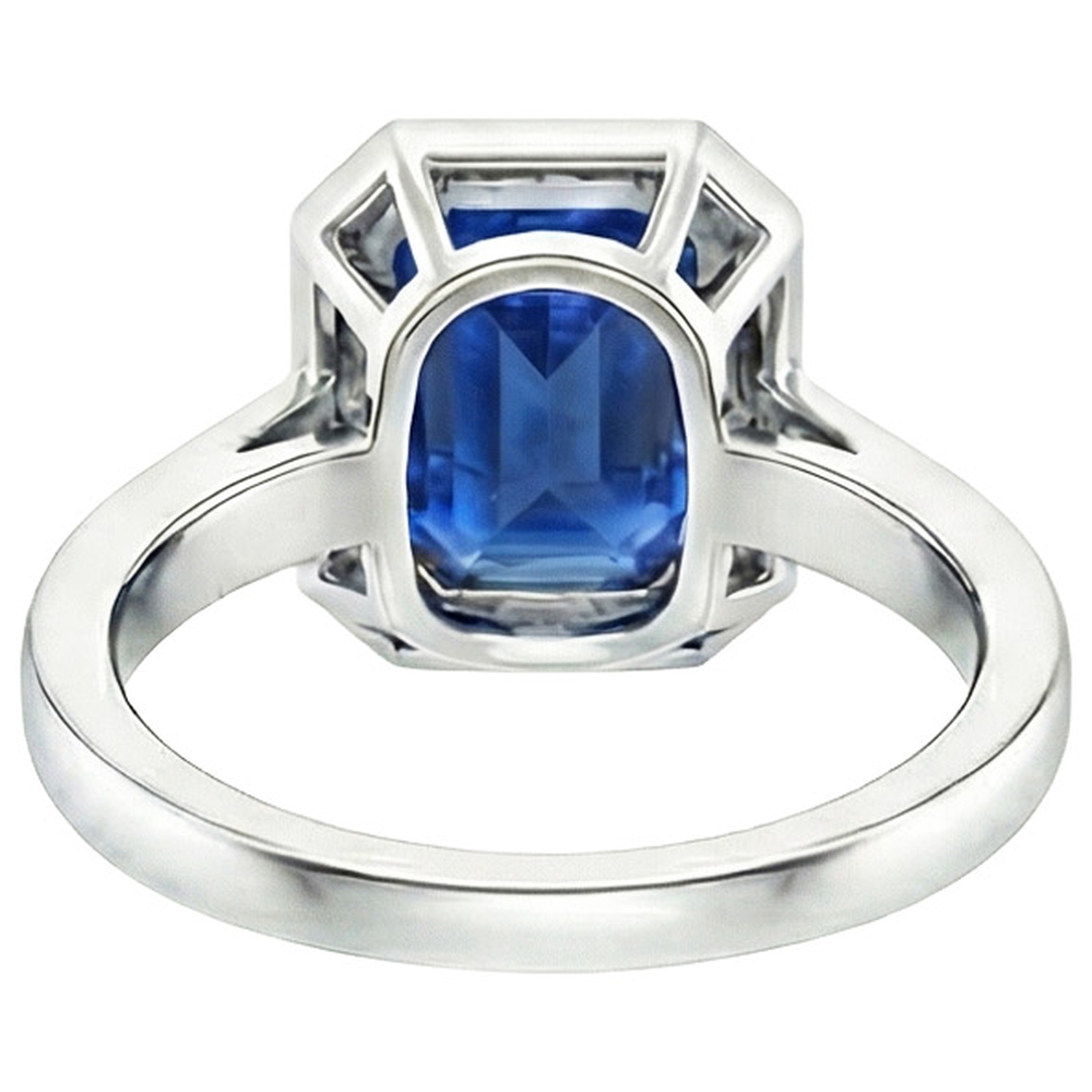 Anello Di Fidanzamento Con Zaffiro Da 6 Carati