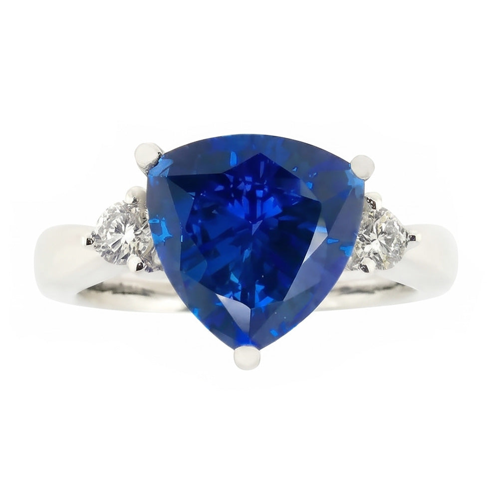 Anello Di Fidanzamento Con Zaffiro Da 6 Carati