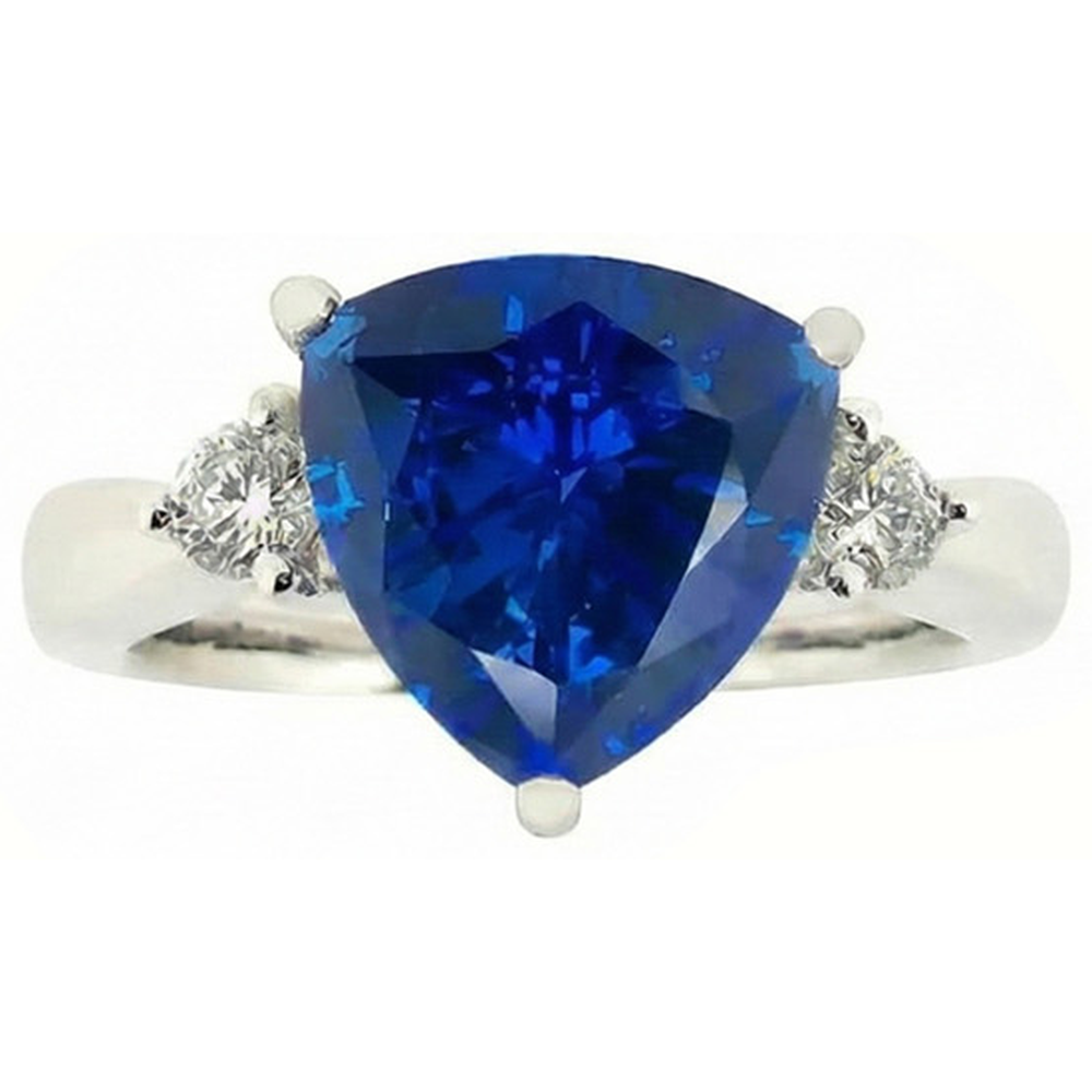Anello Di Fidanzamento Con Zaffiro Da 6 Carati