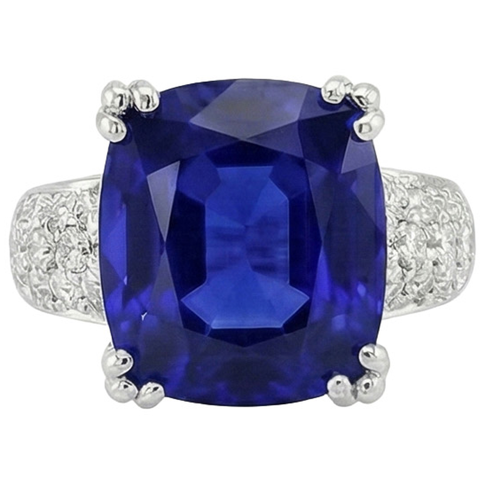 Anello Di Fidanzamento Con Zaffiro Da 6 Carati