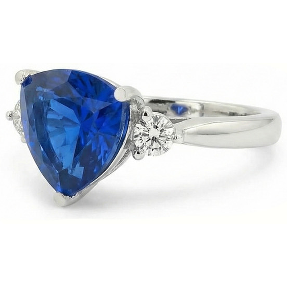 Anello Di Fidanzamento Con Zaffiro Da 6 Carati