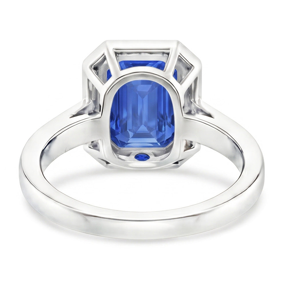 Anello Di Fidanzamento Con Zaffiro Da 6 Carati