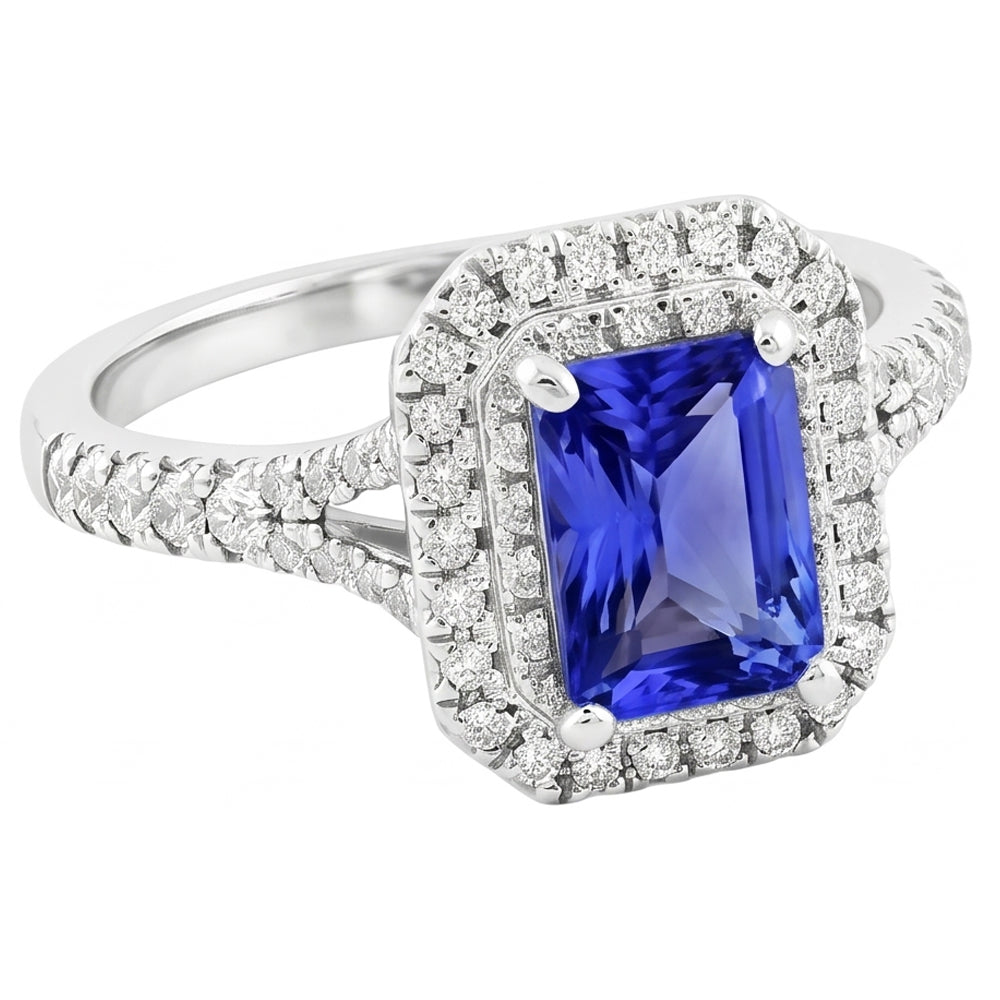 Anello Di Fidanzamento Con Zaffiro Per Le Donne