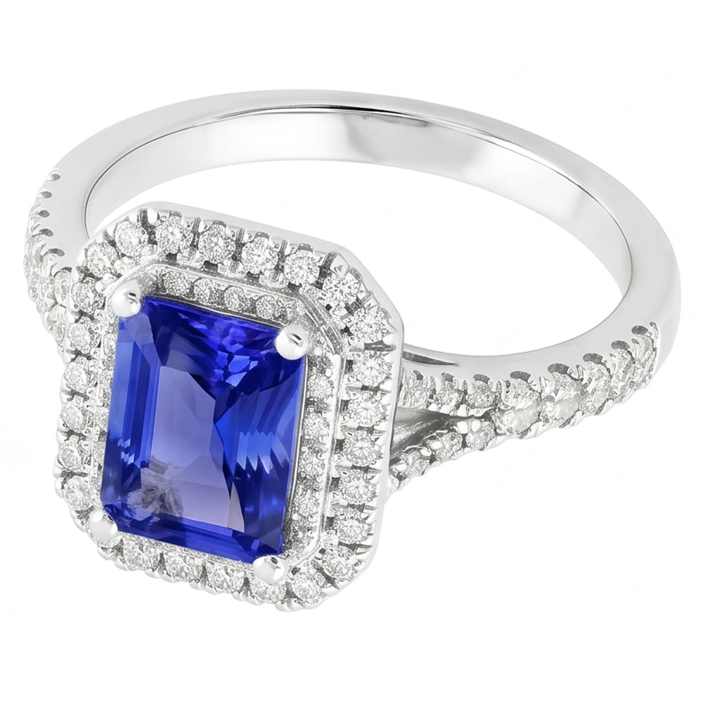 Anello Di Fidanzamento Con Zaffiro Per Le Donne
