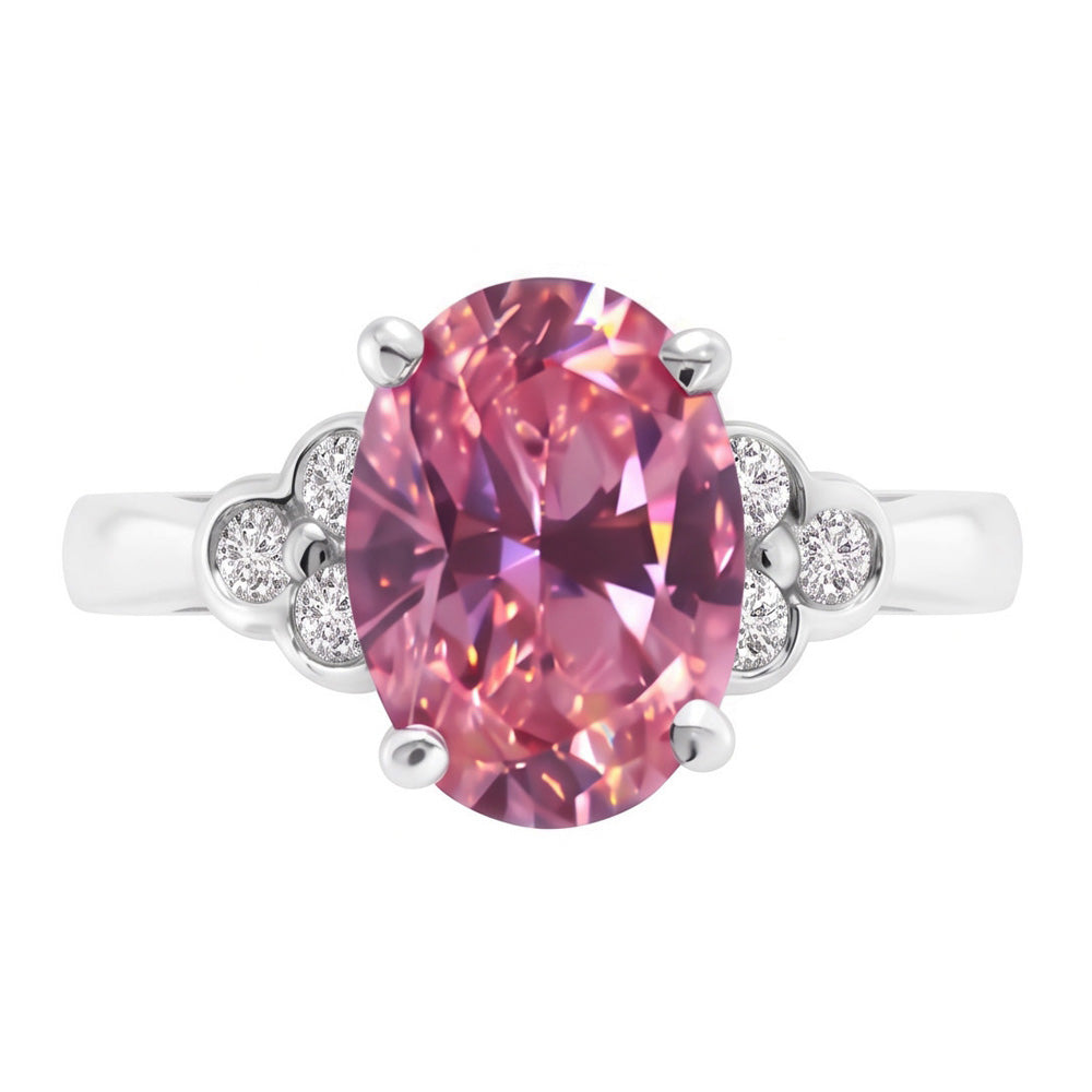 Anello Di Fidanzamento Con Zaffiro Rosa