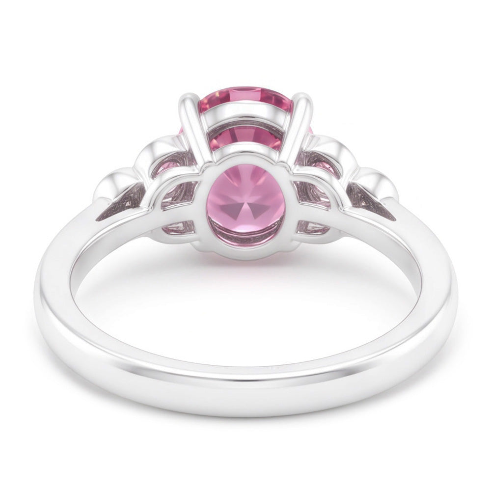 Anello Di Fidanzamento Con Zaffiro Rosa