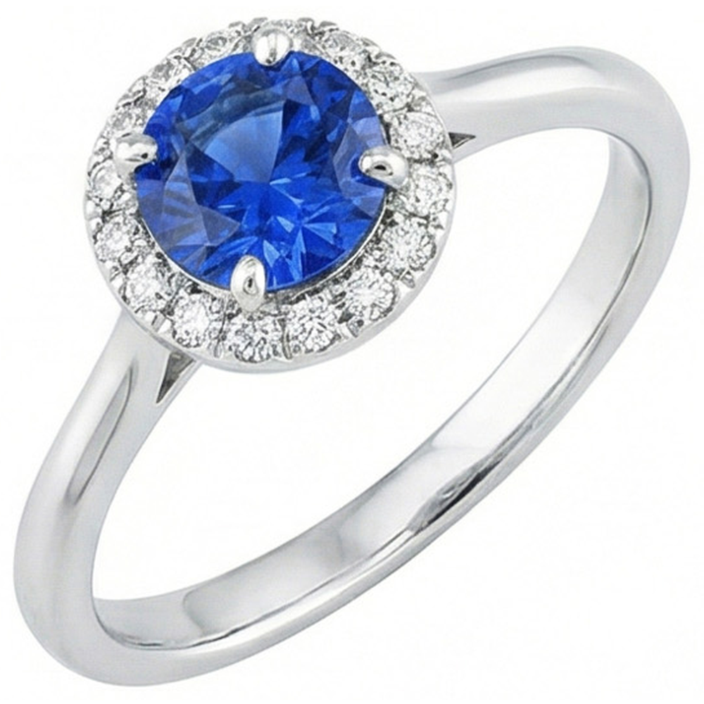 vero round diamante 2carati anello vista frontale