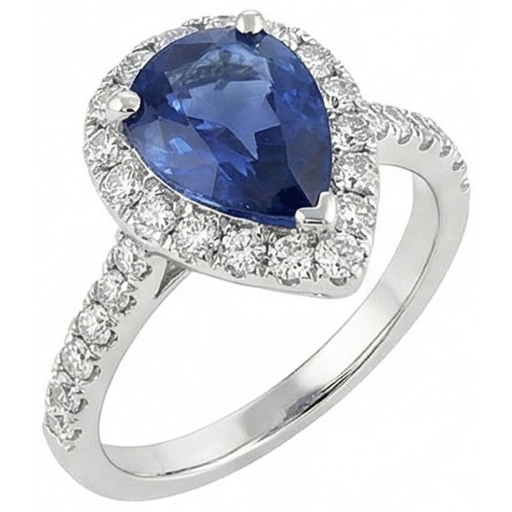 vero round diamante 3carati anello vista frontale