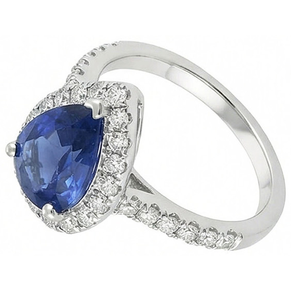 vero round diamante 3carati anello dettaglio ravvicinato