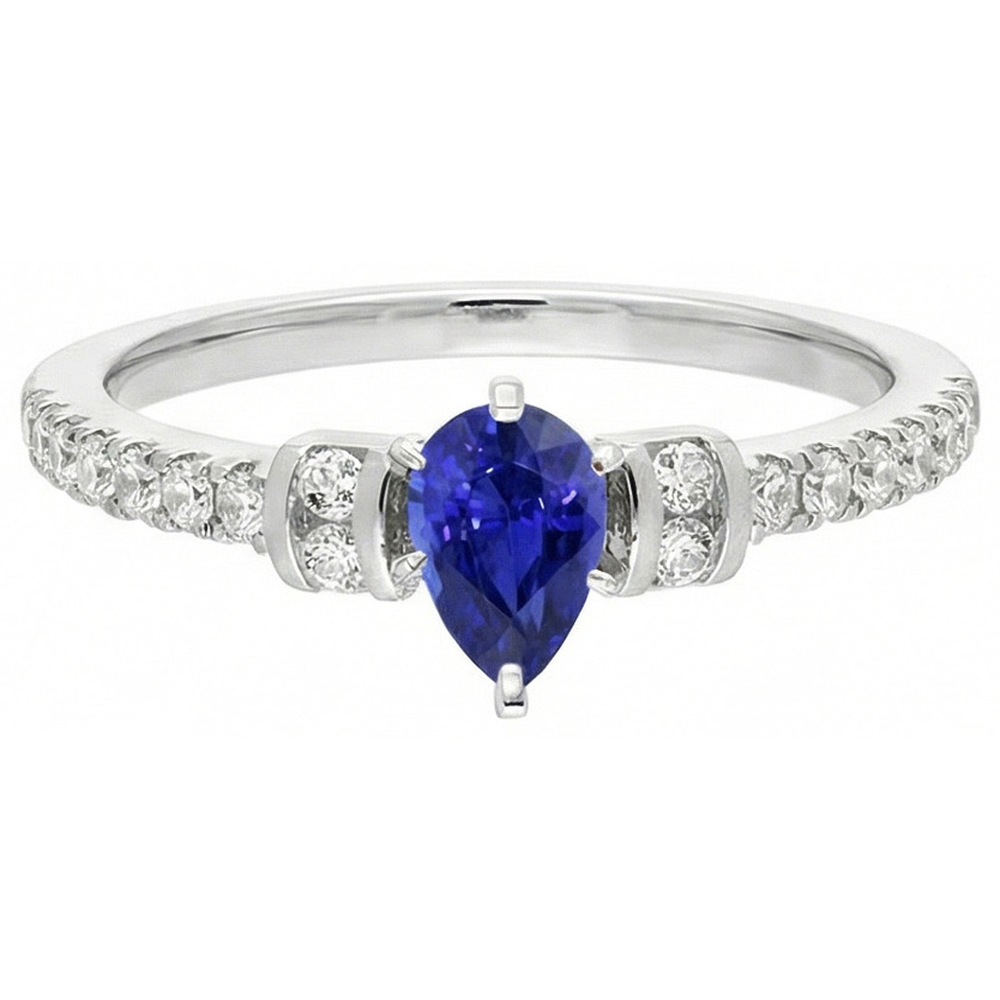 vero round diamante 2.50carati anello vista dall'alto