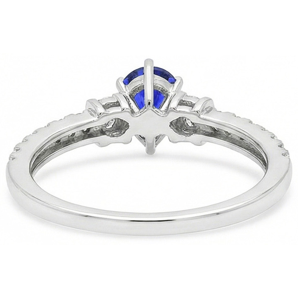 vero round diamante 2.50carati anello su bianco
