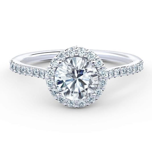 Anello Di Fidanzamento Halo Con Vero Diamanti Da 2,60 Carati