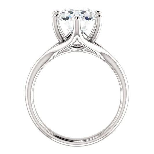 Anello Di Fidanzamento Solitario Cattedrale Impostazione 5 Carati Vero Diamante Gioielli Da Donna