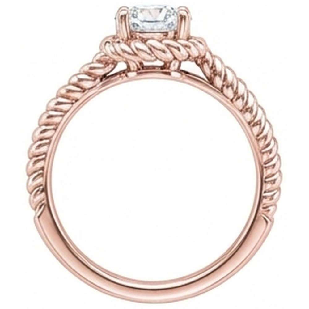 Anello Di Fidanzamento Solitario Naturale Diamante Naturale Autentico ( non creato in laboratorio ) Oro Rosa 1,75 Carati