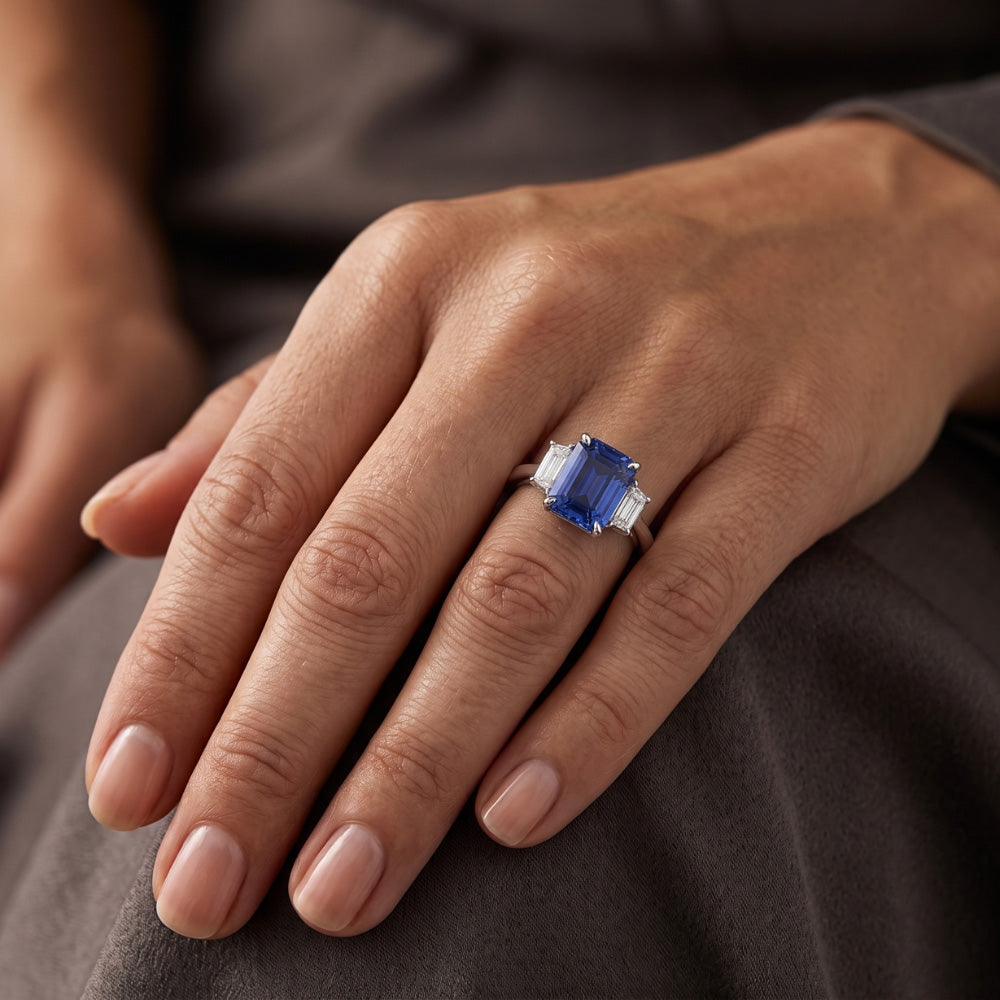 Anello Di Fidanzamento Zaffiro