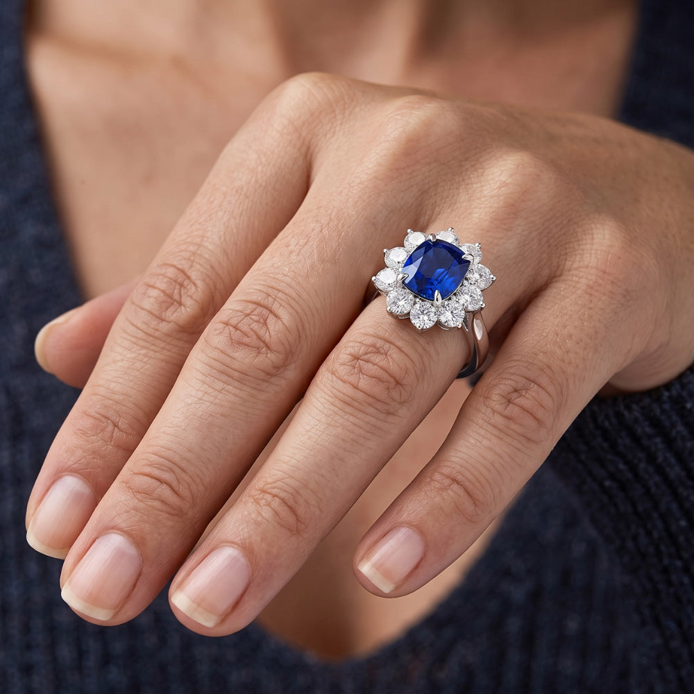 Anello Di Fidanzamento Zaffiro