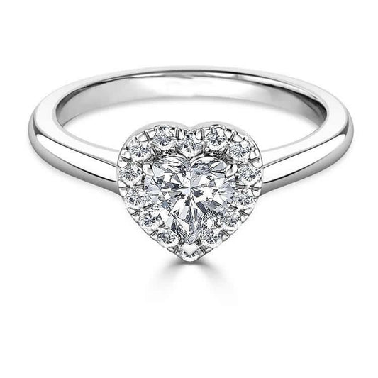 Anello Di Vero Diamanti Cuore